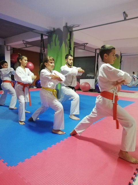 Elevii Senshu Dojo la antrenament